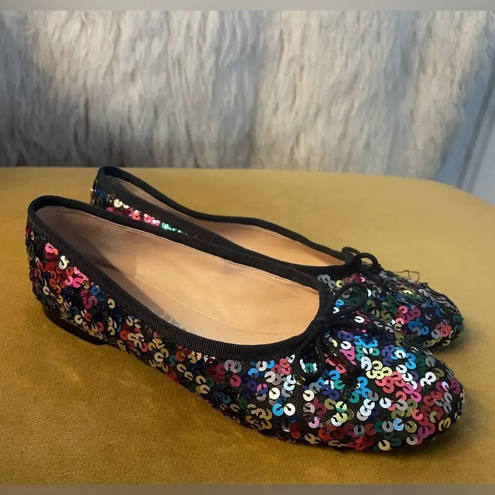 Kate Spade Honey Flats Multicolored Sequins 6.5